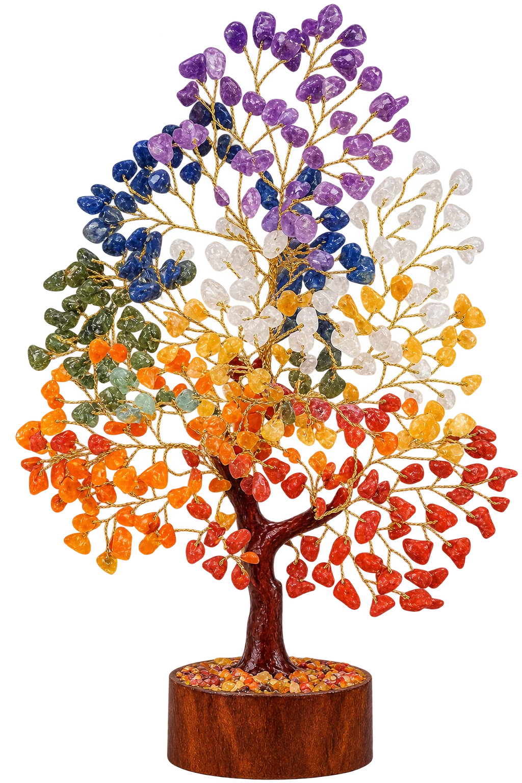 Handcrafted 7 Chakra Gemstone Tree by ELYNCOR ELEMENTS